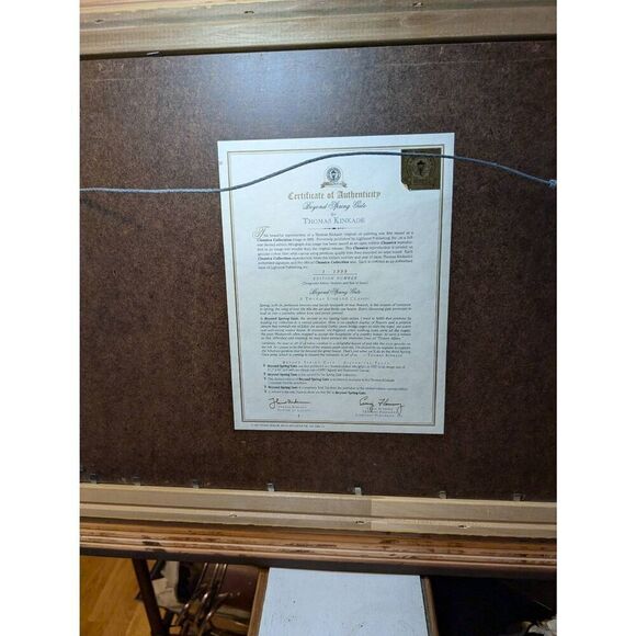 Thomas Kinkade "Beyond Spring Gate" sighned - Picture 6 of 16